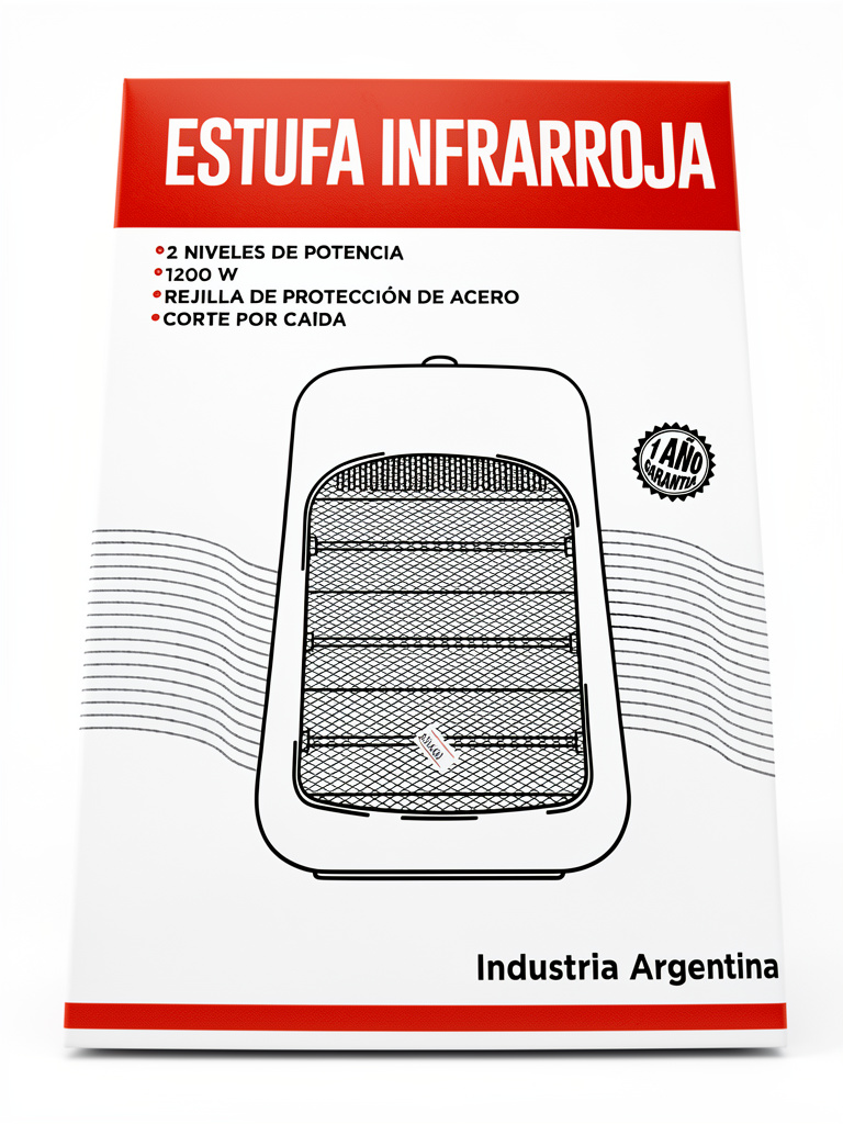 Estufa infrarroja 3 velas belita
