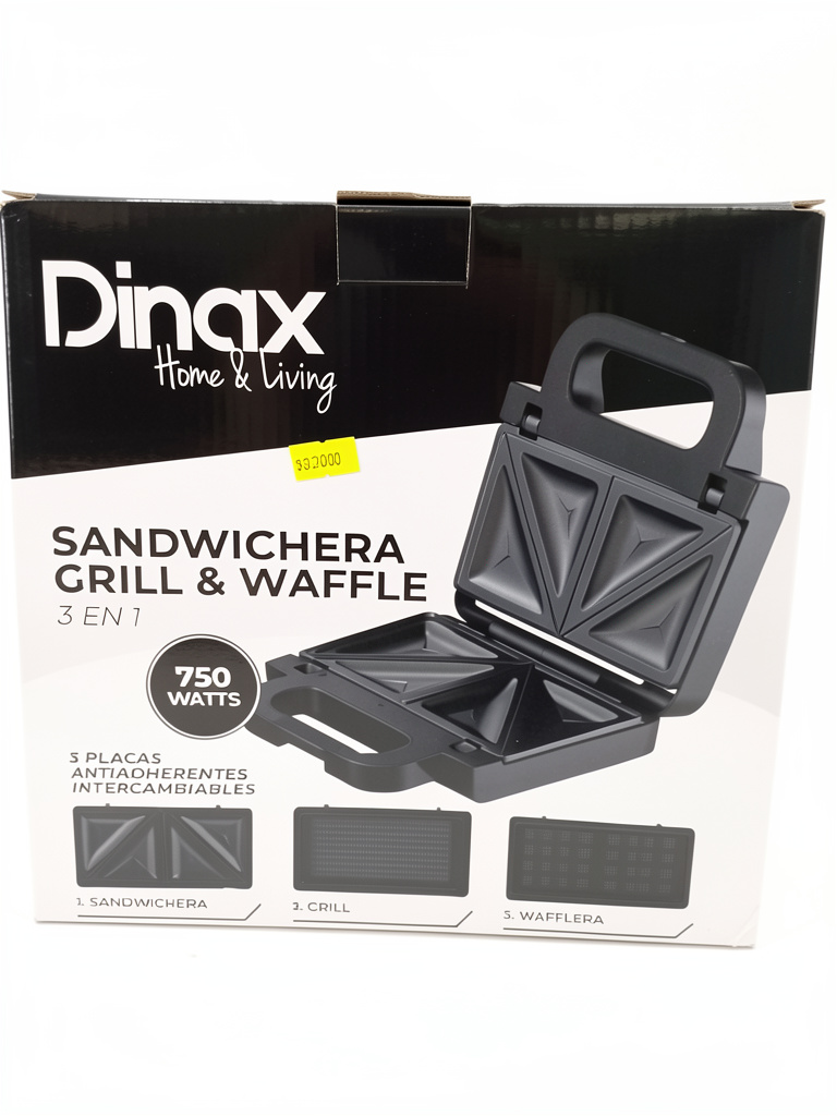 Sandwichera grilla y wafle 750wtts