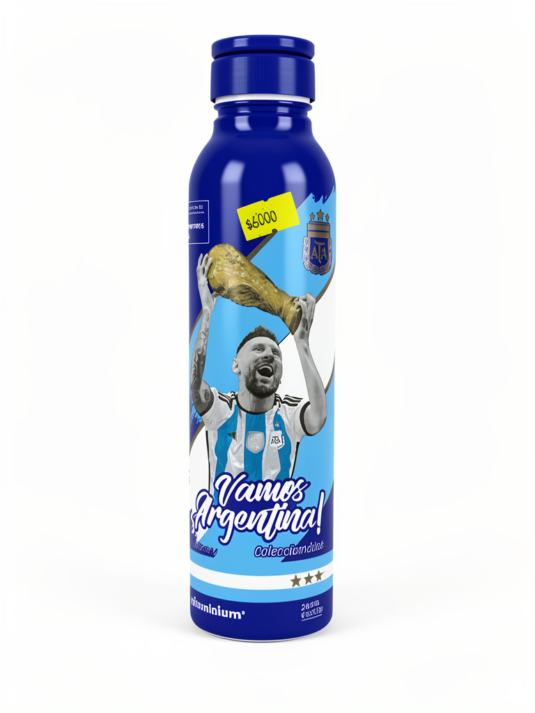 Botella aluminio  seleccion argentina