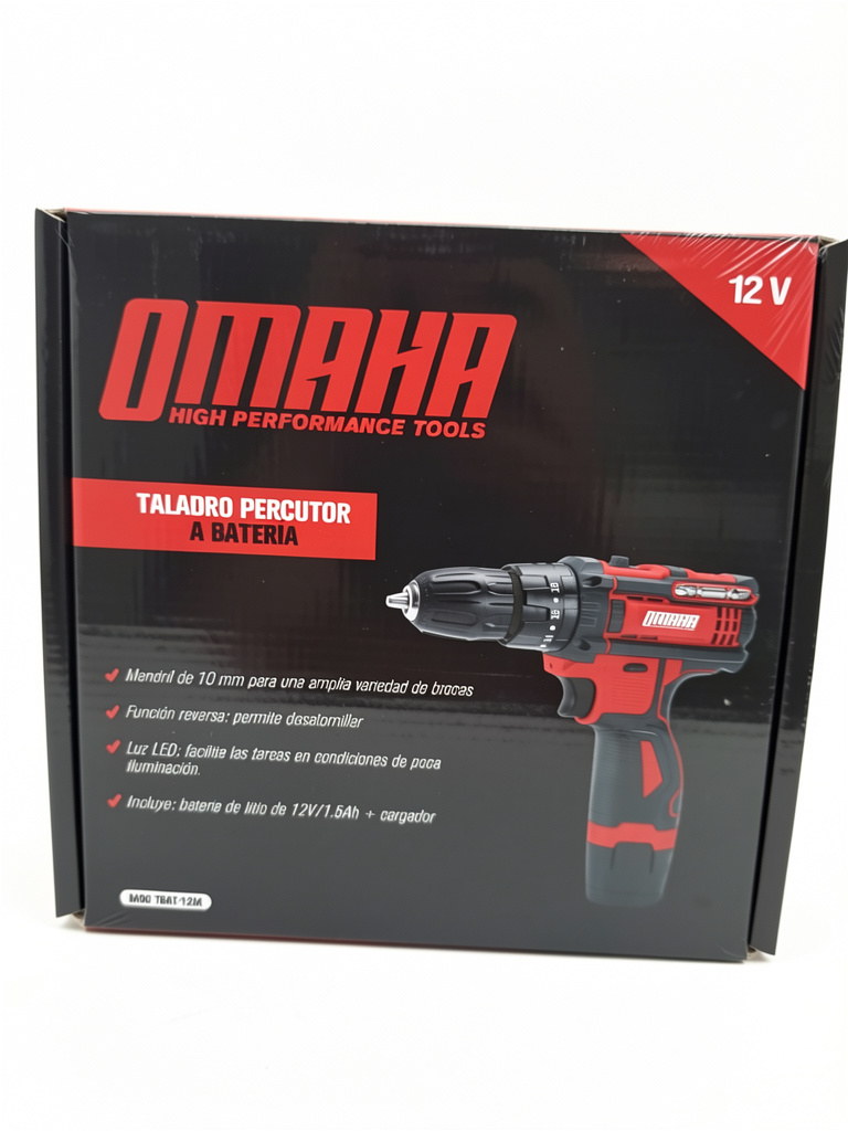 Taladro percutor a batería omaha  tbat-12m