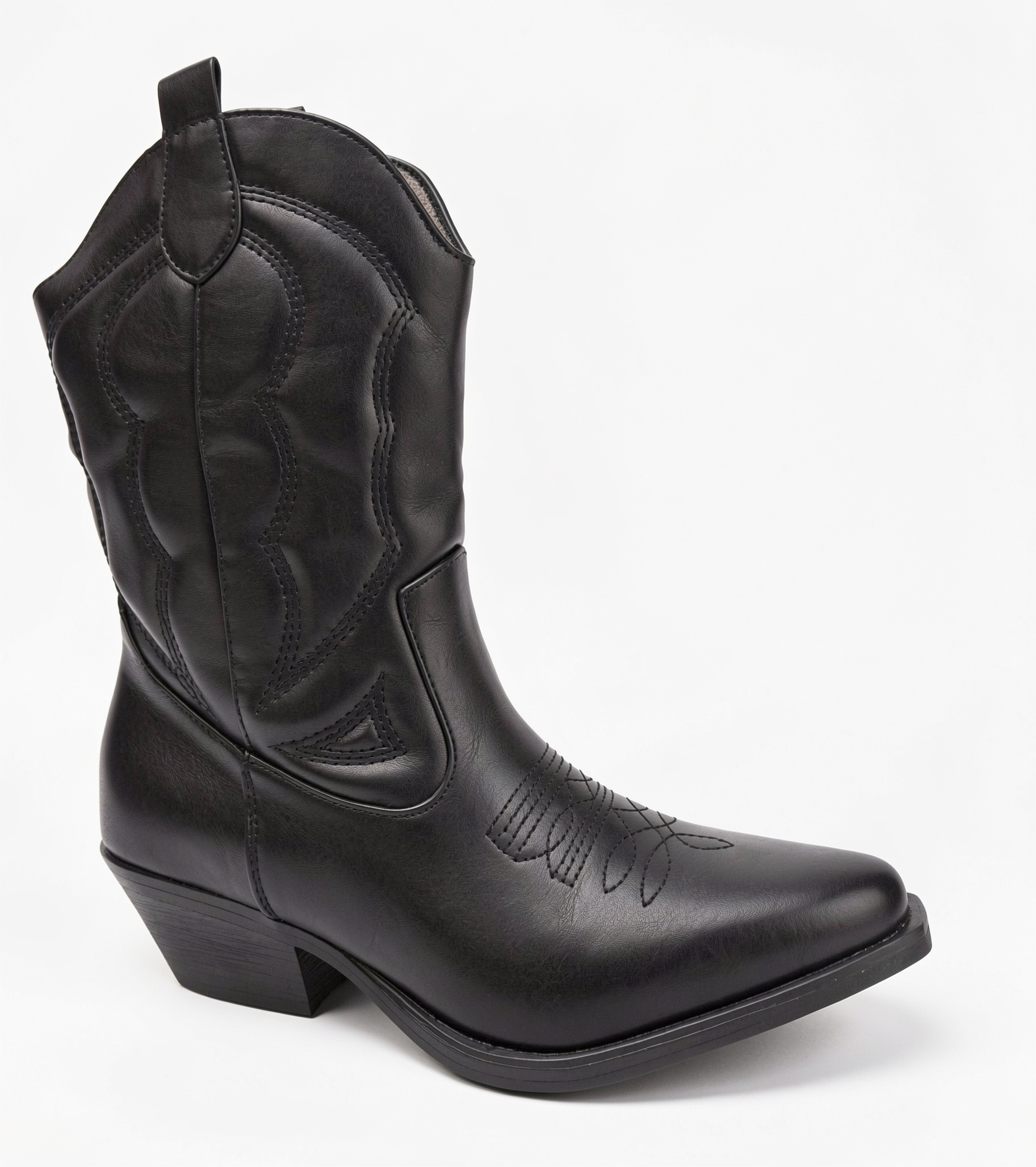 Bota vaquera negra de mujer