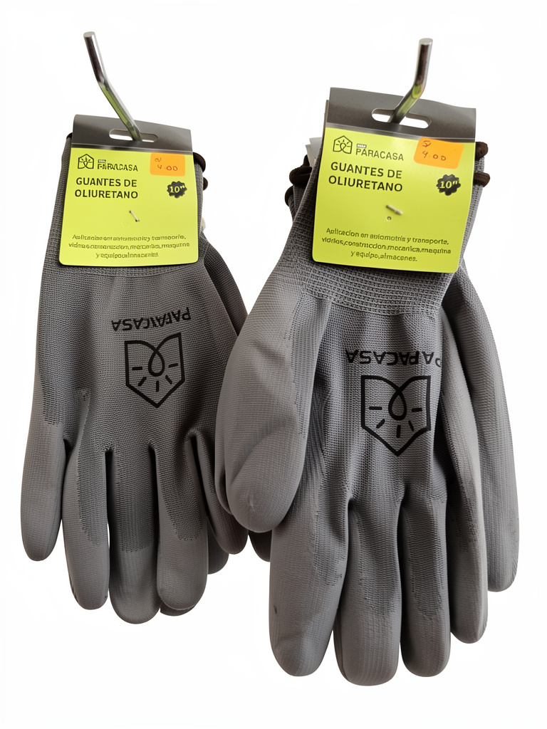 Paracas guantes de poliuretano grises