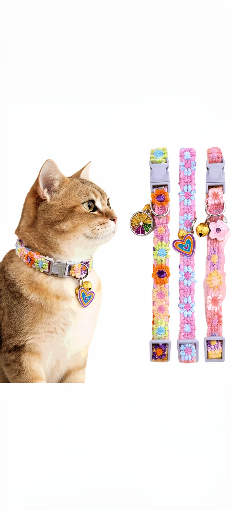 Collar con diseño de flores