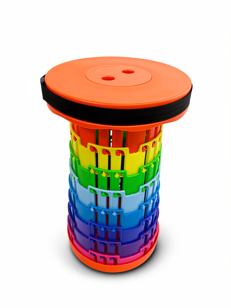 TABURETE MULTICOLOR PLEGABLE