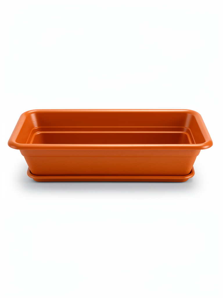 MACETA JARDINERA MEDIANA NARANJA
