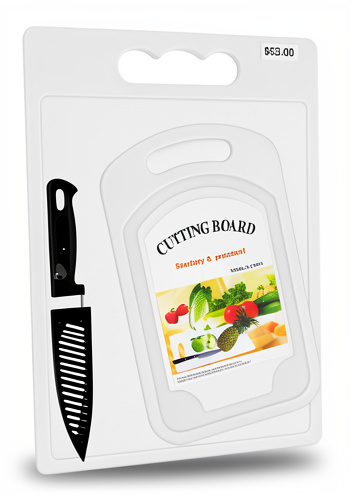 JUEGO DE TABLA CON CUCHILLO PLASTICO (3 PZA)