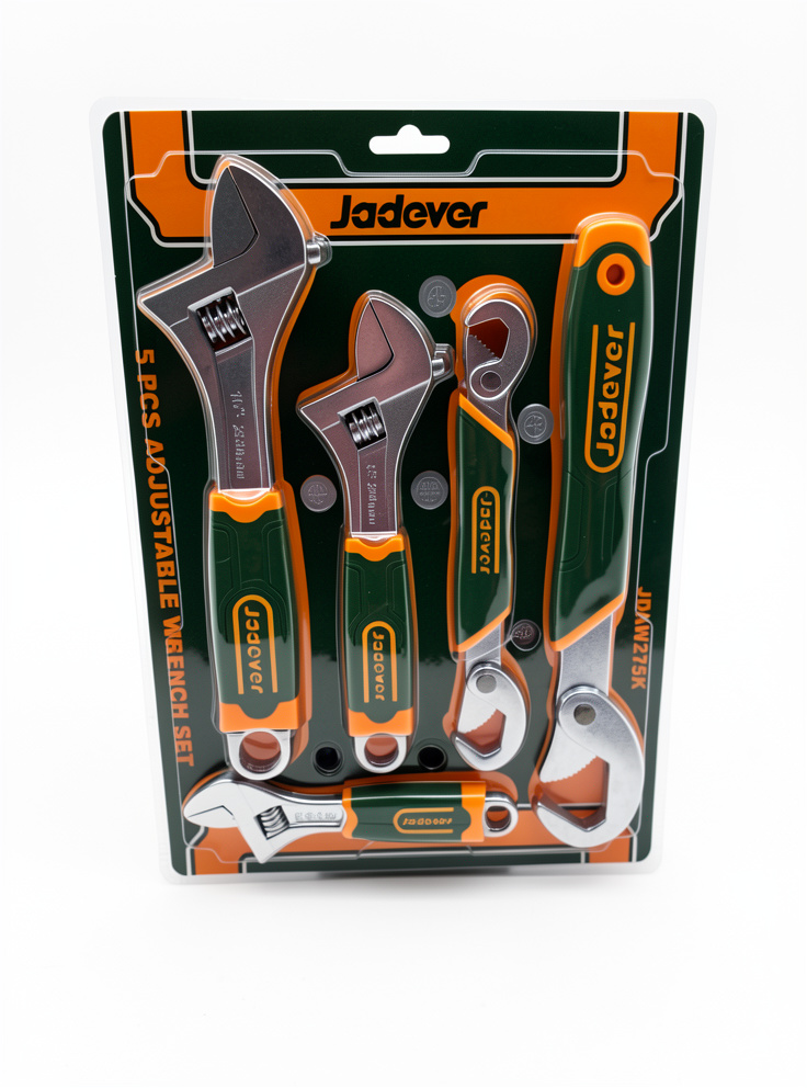 Set de Llaves Ajustables 5 Piezas Jadever