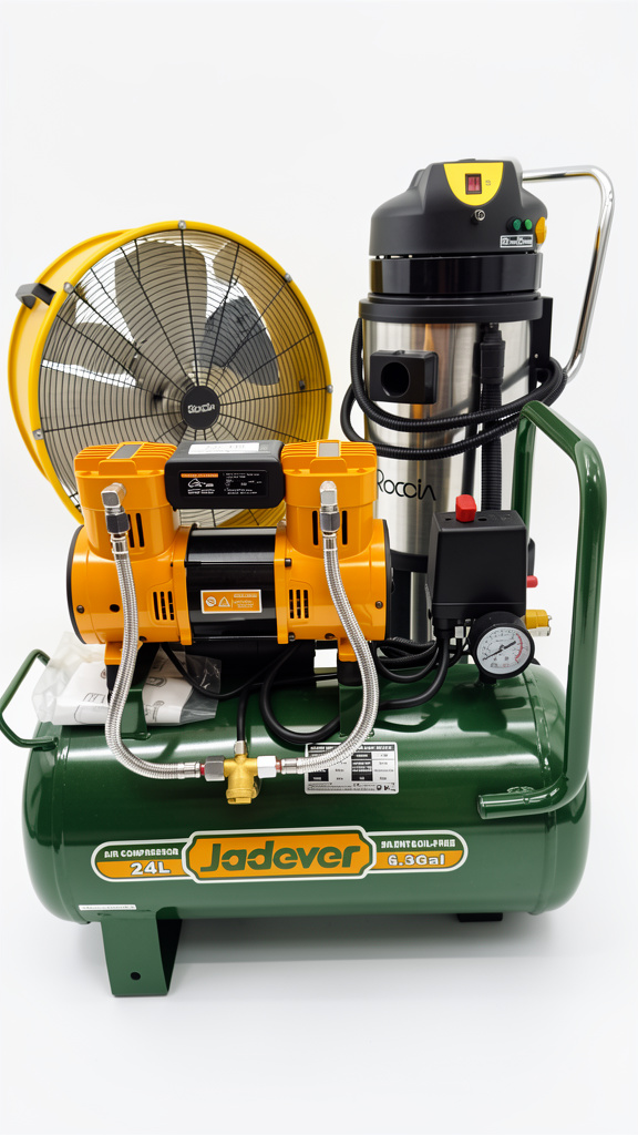 Compresor de Aire 24 Litros 1,5 HP Jadever