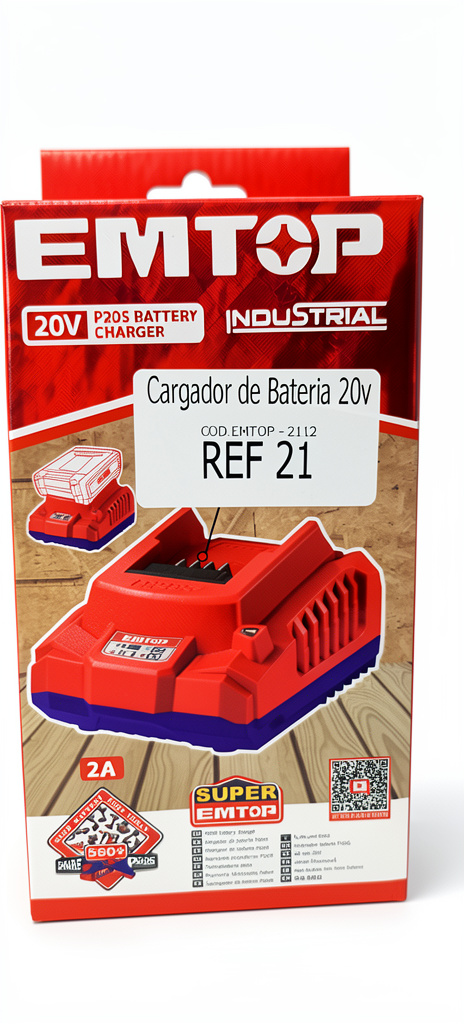 Cargador de Batería 20v Emtop