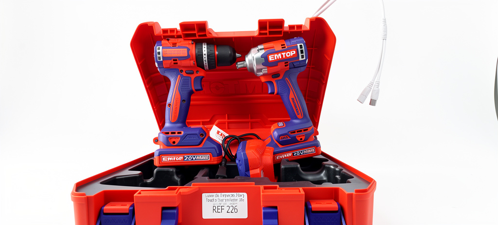 Combo Inalámbrico Emtop Llave de Impacto y Taladro