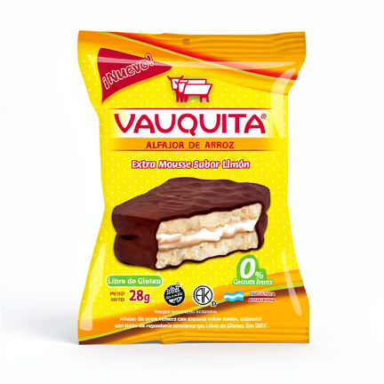 Alfajor Vauquita Arroz limón 28g