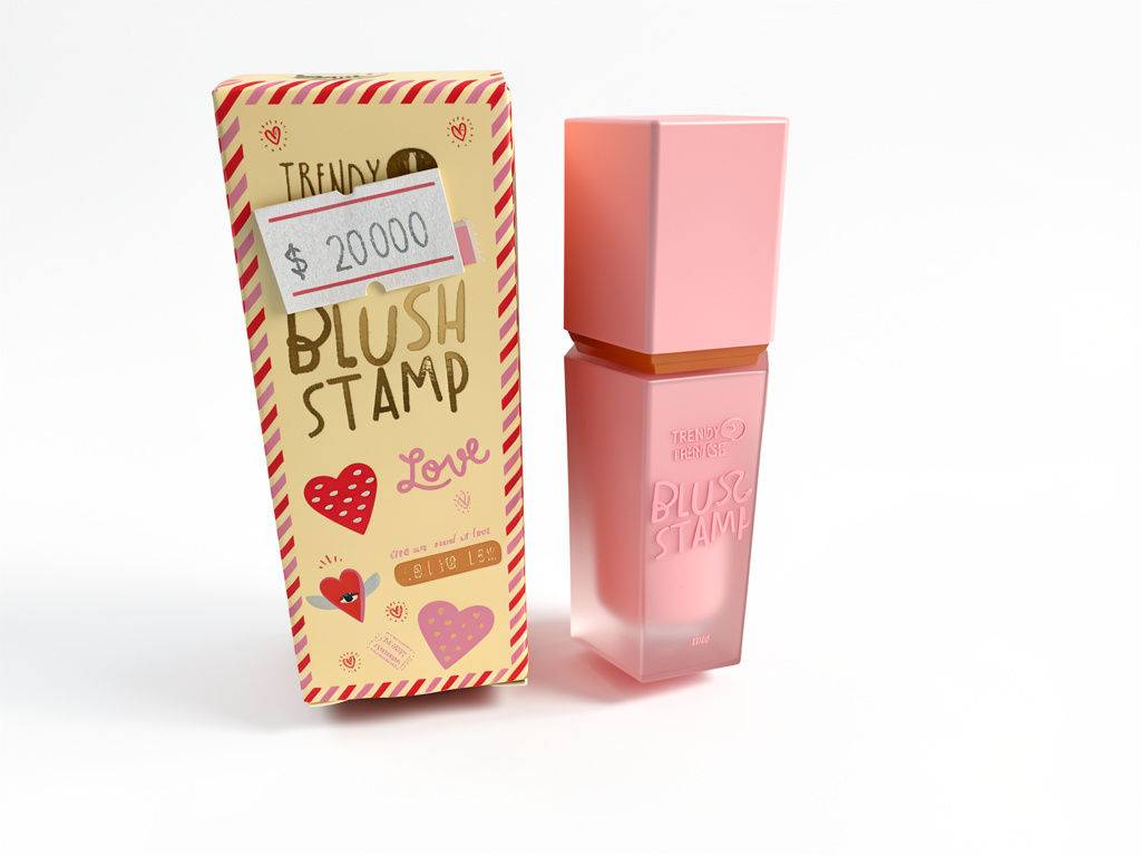 Trendy Blush Stamp rosa