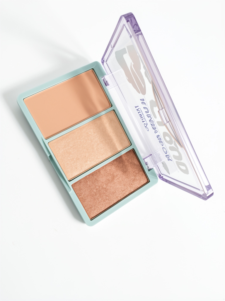 Paleta iluminador tonos nude trendy