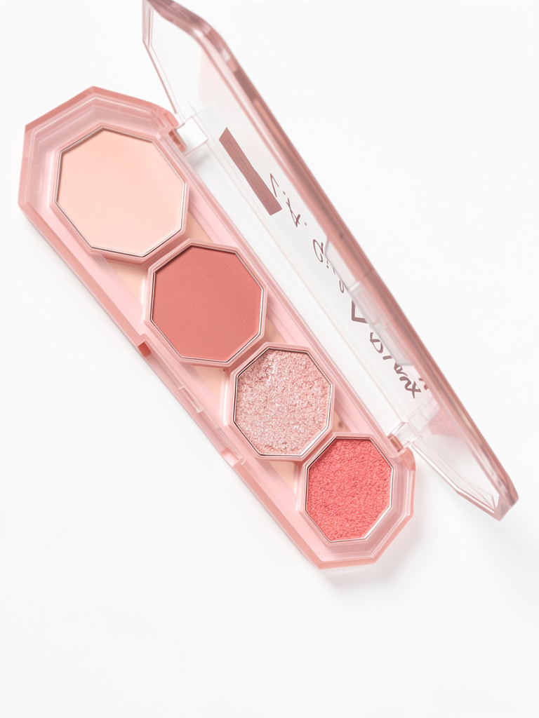 Paleta de sombras rosa