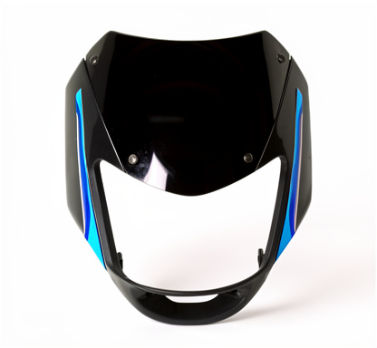 CARENAJE NEGRO + VISOR + CALCA AZUL.BOXER CT 100-KS-ES/OEM)