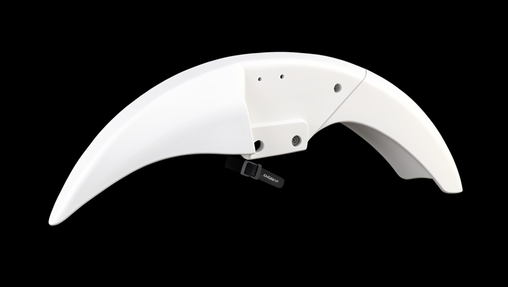 GUARDABARRO DELANTERO BLANCO FLEXIBLE.BOXER CT 100-ES-KS-CT 125-DISCOVER 125 +-PLATINO 100-125/OEM)