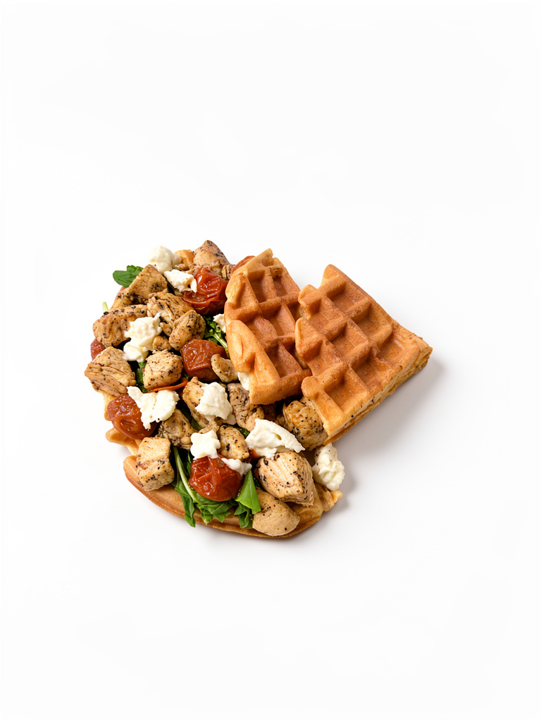 Waffle de pollo