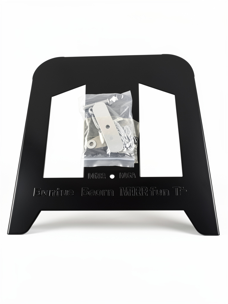 PORTA MALETA NEGRO DE METAL CON BASE
