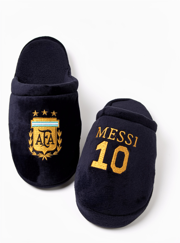 pantuflas de messi