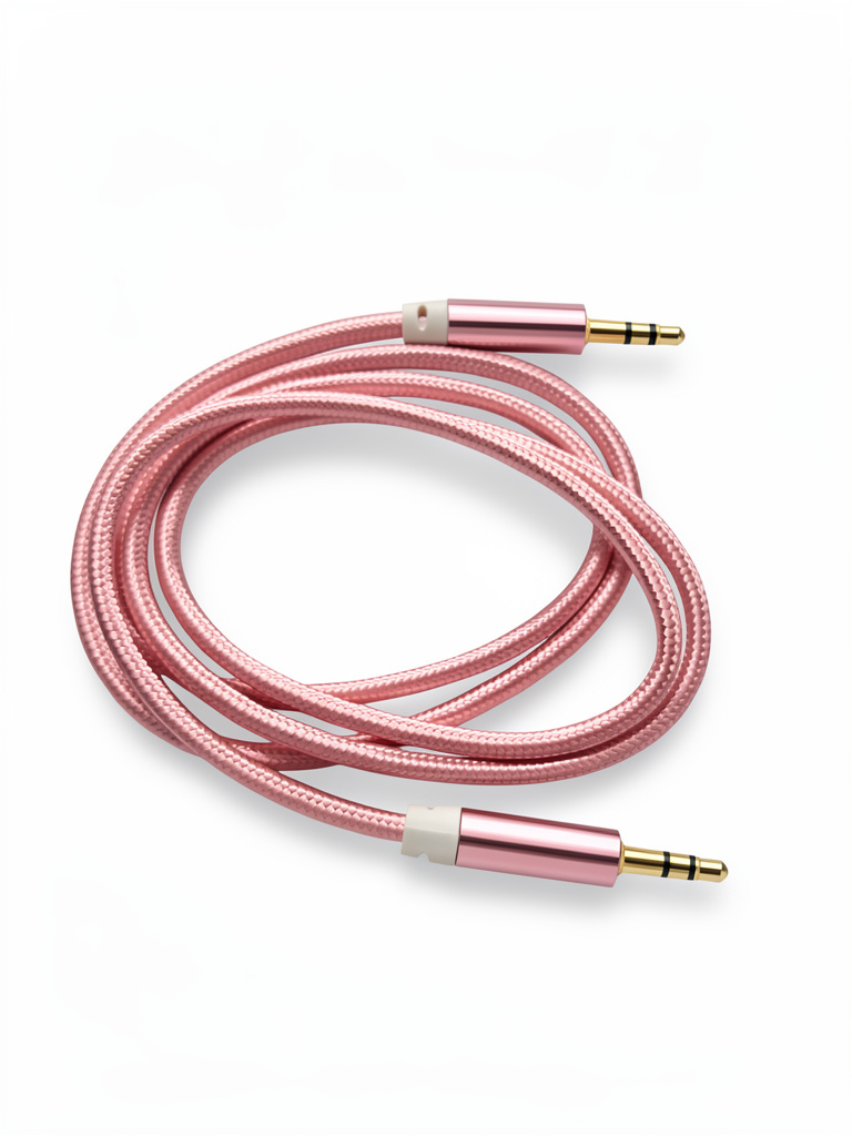 CABLE 3.5MM AUXILIAR ROSA