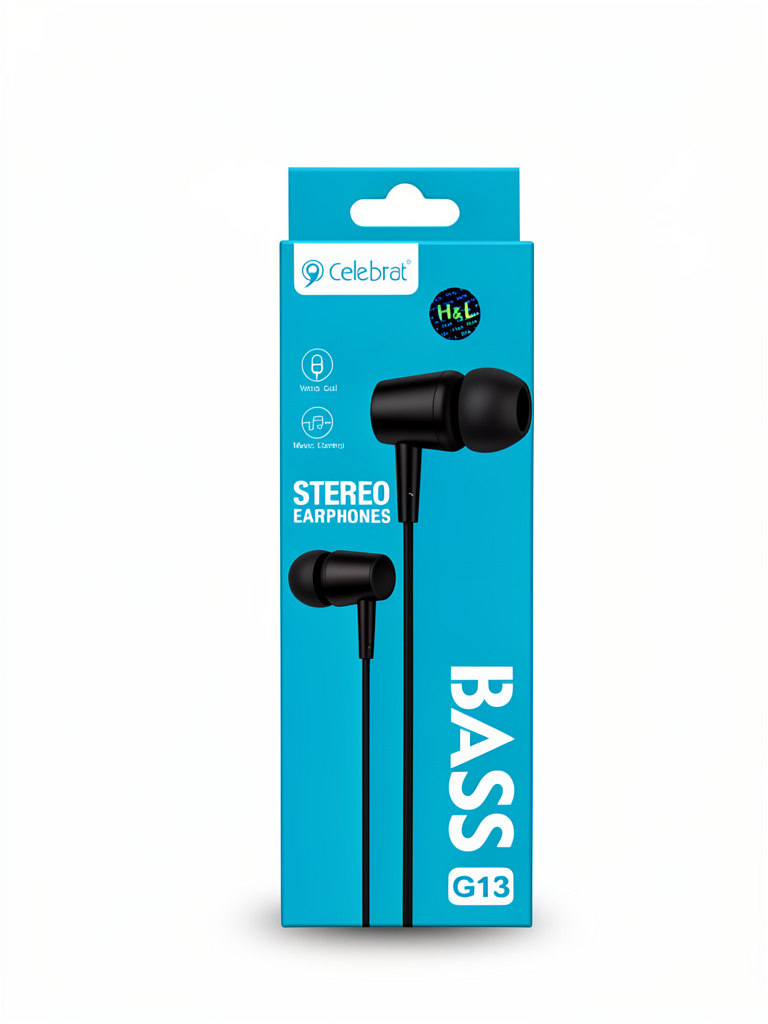 AUDIFONOS A CABLE 3.5MM CELEBRAT BASS G13 NEGRO