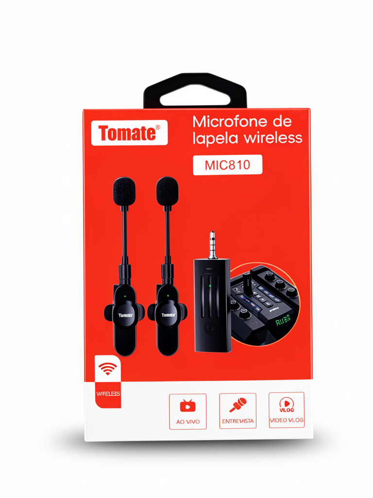 MICROFONO TOMATE MIC810 DOBLE COLOR NEGRO