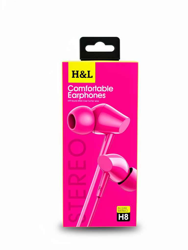 AUDIFONOS 3.5MM H8 H&L ROSA