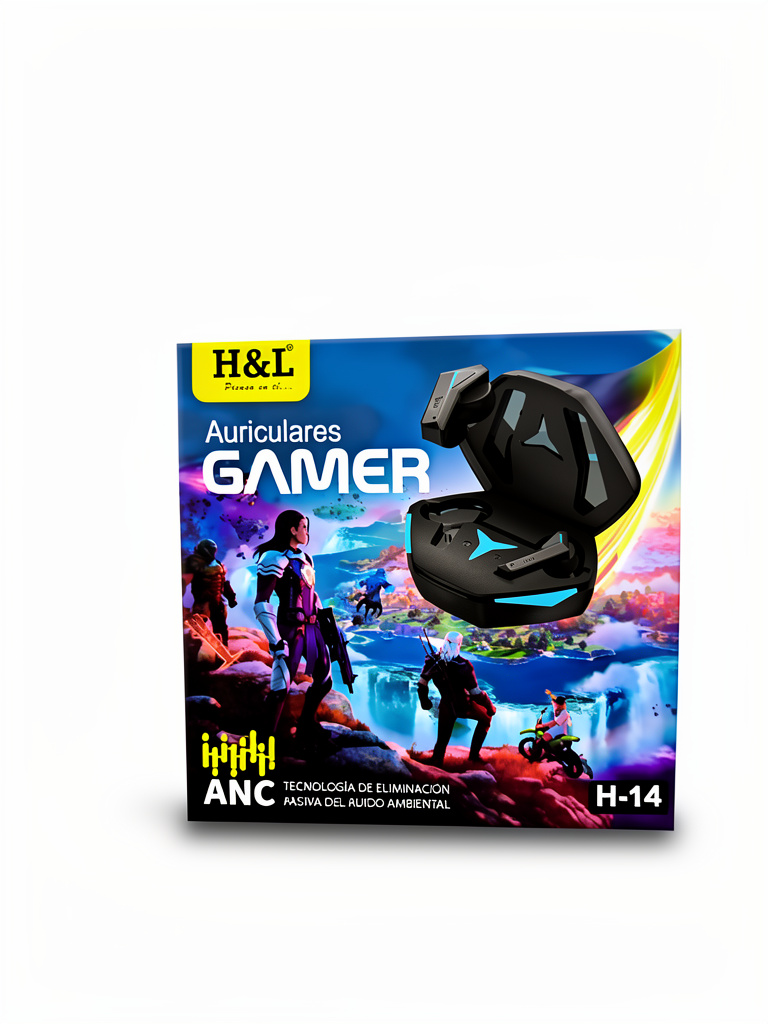 AUDIFONOS GAMER H&L H-14 NEGRO