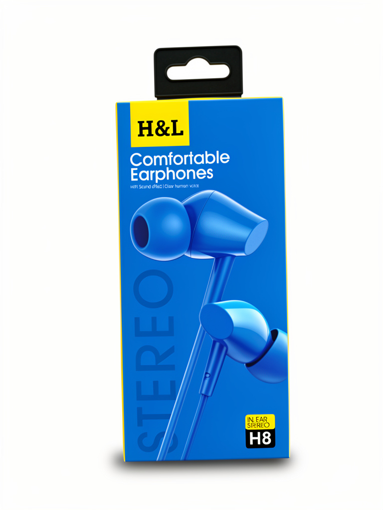AUDIFONOS 3.5MM H8 H&L AZUL