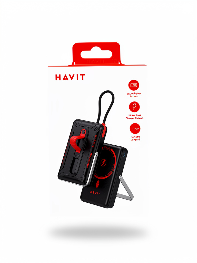 CARGADOR MAGNETICO HAVIT PB5251 NEGRO