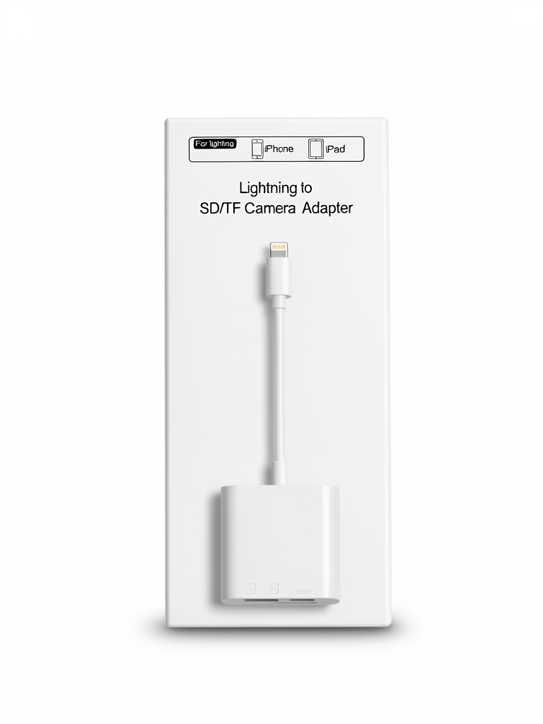 ADAPTADOR LIGHTNING A MEMORIAS MICRO SD Y SD