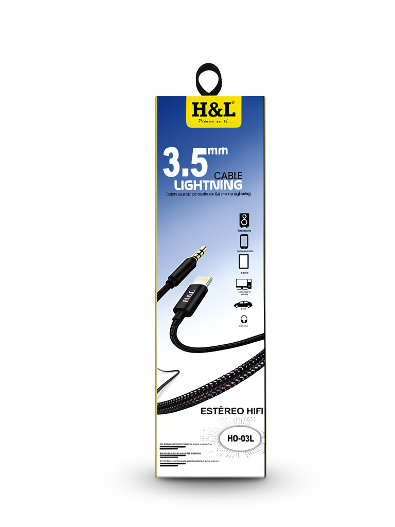 CABLE AUXILIAR 3.5MM A LIGHTNING H&L H0-03L