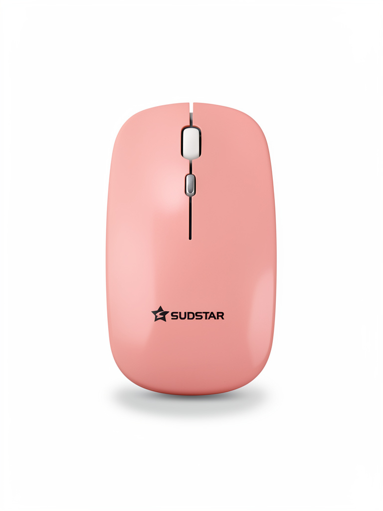 MOUSE SUDSTAR 2.4GHZ Y BLUETOOTH RECARGABLE ROSA