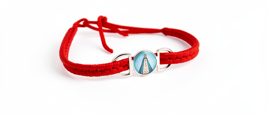 Pulsera tejida plana con dije Valle (varios colores)