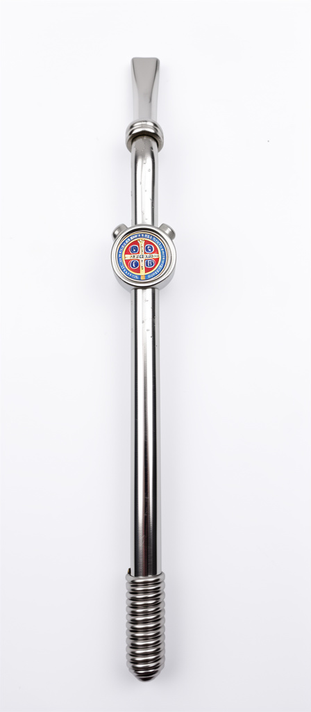 Bombilla Níquel con escudo Medalla S.B.