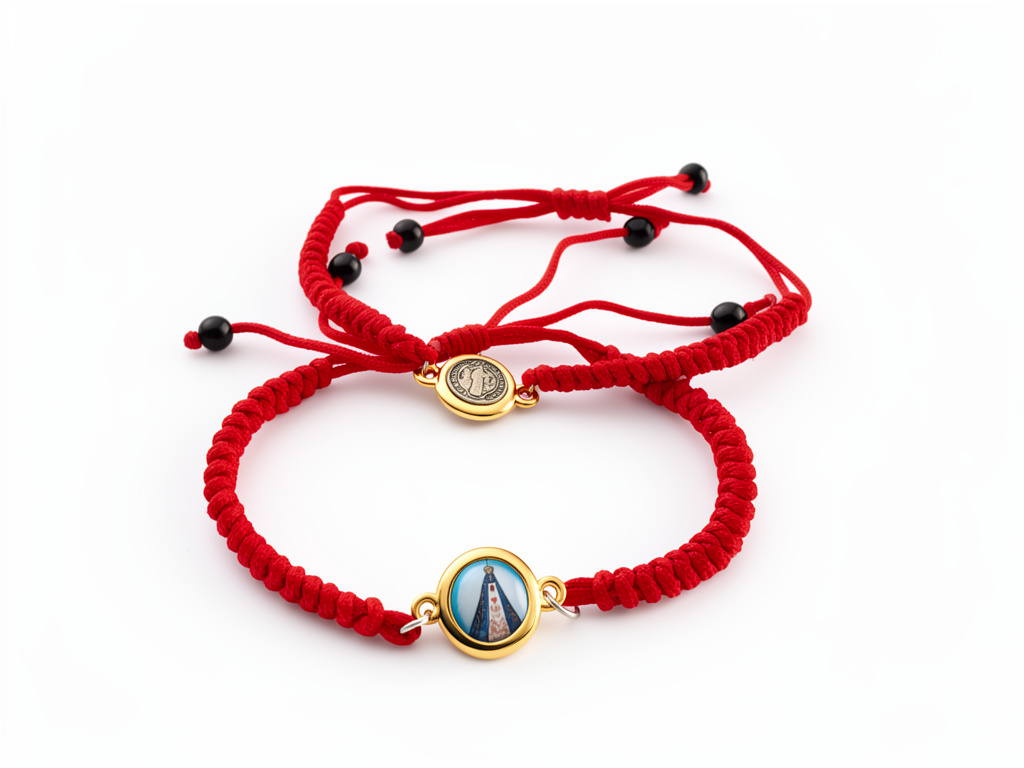 Pulsera tejida ajustable Valle aro dorado