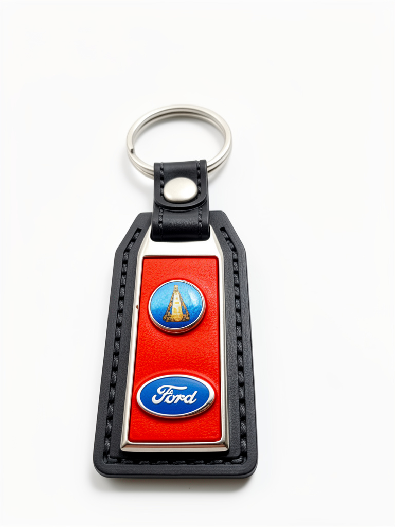 Llavero Cuero Auto Ford Valle
