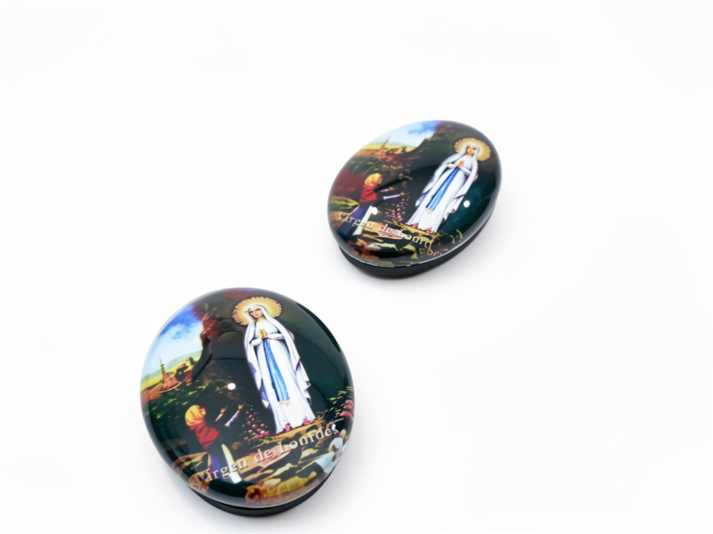 Imán bola burbuja oval Lourdes
