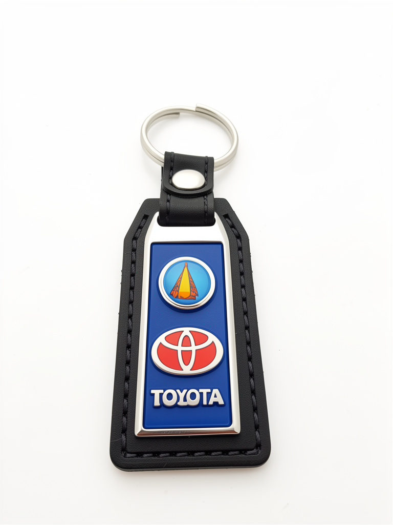 Llavero Cuero Auto Toyota