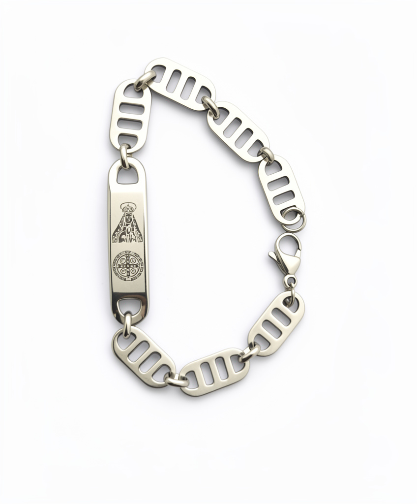 Pulsera Acero Valle tipo identidad