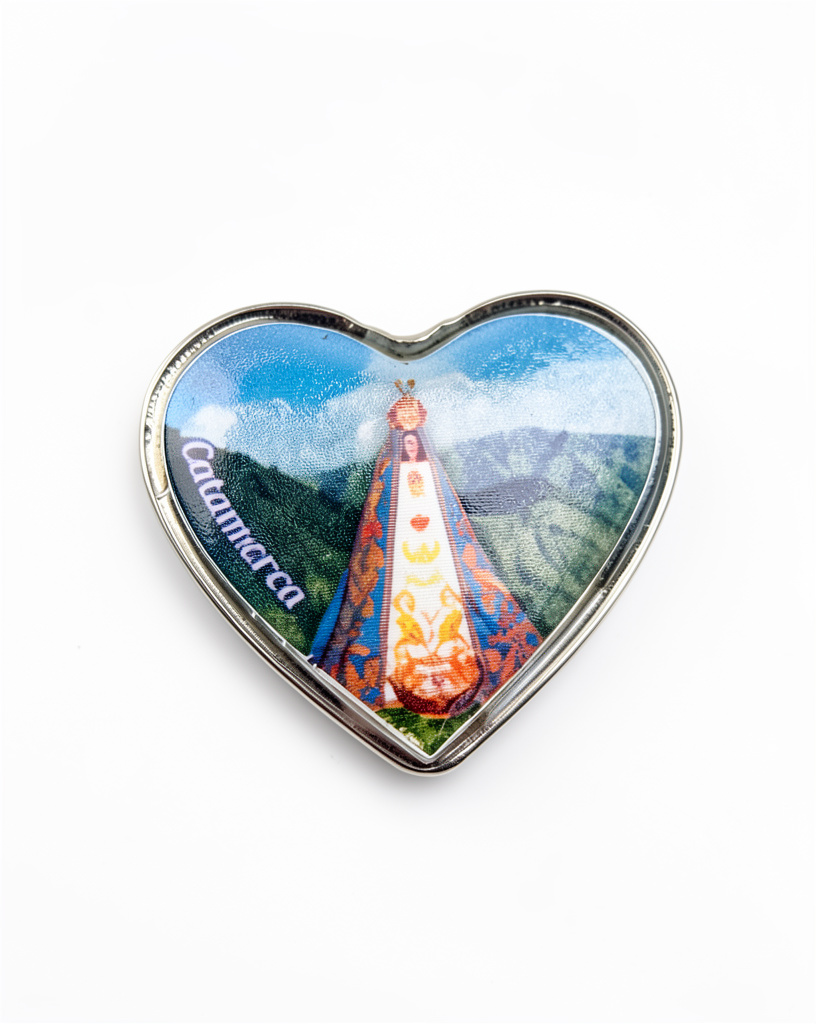 Imán metal corazón foto
