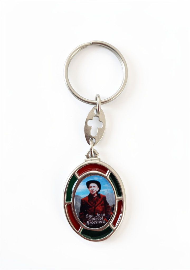 Llavero Vitraux Oval Chico Foto