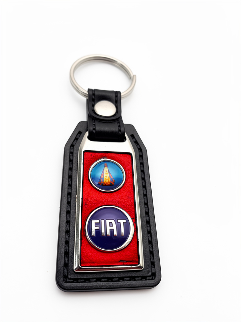 Llavero Cuero Auto Fiat Valle
