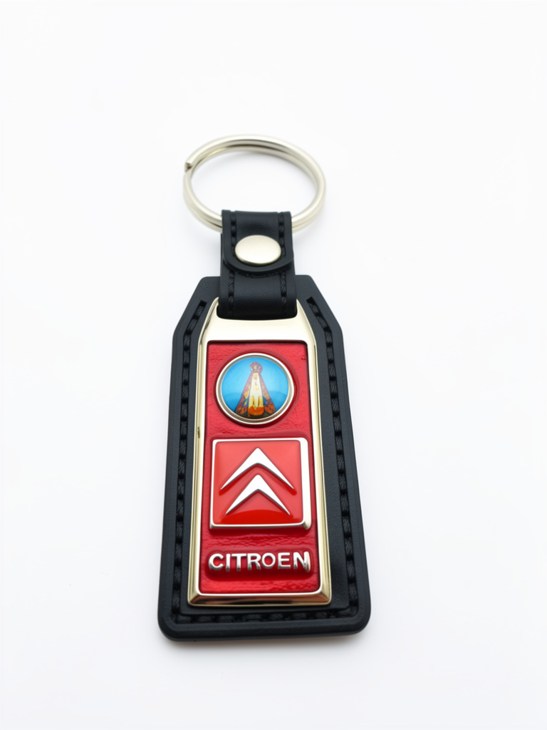 Llavero Cuero Auto Citroen Valle