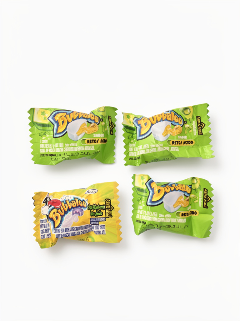 BUBBALOO CHICLET RETO ACIDO
