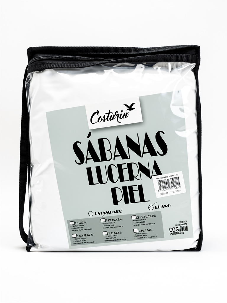 (2SA0047) SABANA LUCERNA PIEL BLANCO 1.5 PLAZAS