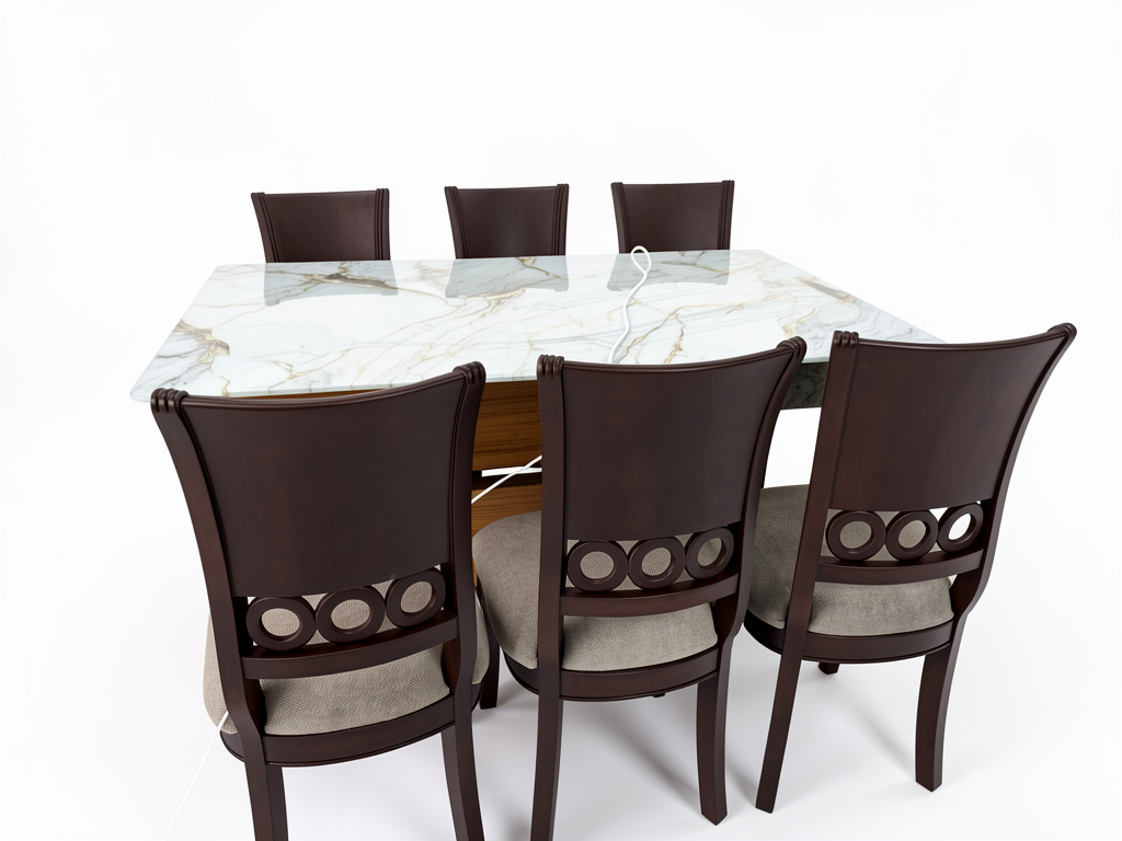 JUEGO DE COMEDOR CON SILLAS 6 CUENCANAS