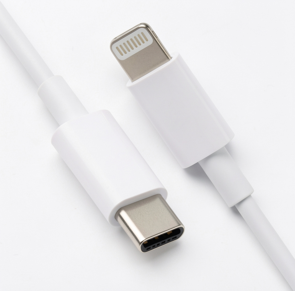 Cable USB-C a Lightning Ecopower EP-6021 - Blanco 1 metro