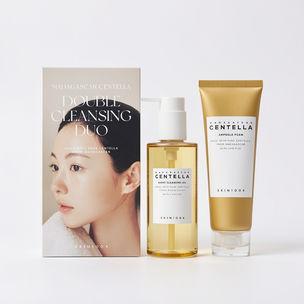 SKIN1004 Madagascar Centella Double Cleansing Duo Set (Cleansing Oil + Ampoule Foam)