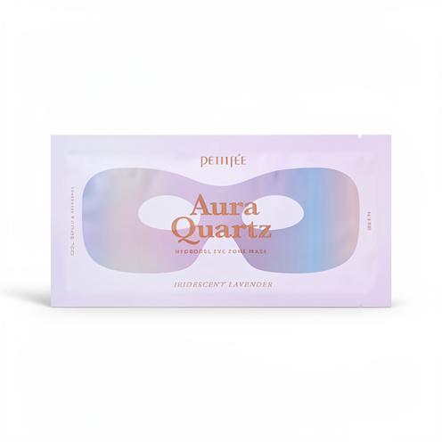 Mascarilla contorno de ojos] Petitfee Aura Quartz Hydrogel Eye Zone Mask –Iridescent Lavender (1ea